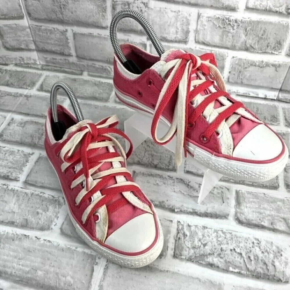 Converse All Star Low Sneakers Women's 6- Men's 4 Double Tongue Chucks Shoes